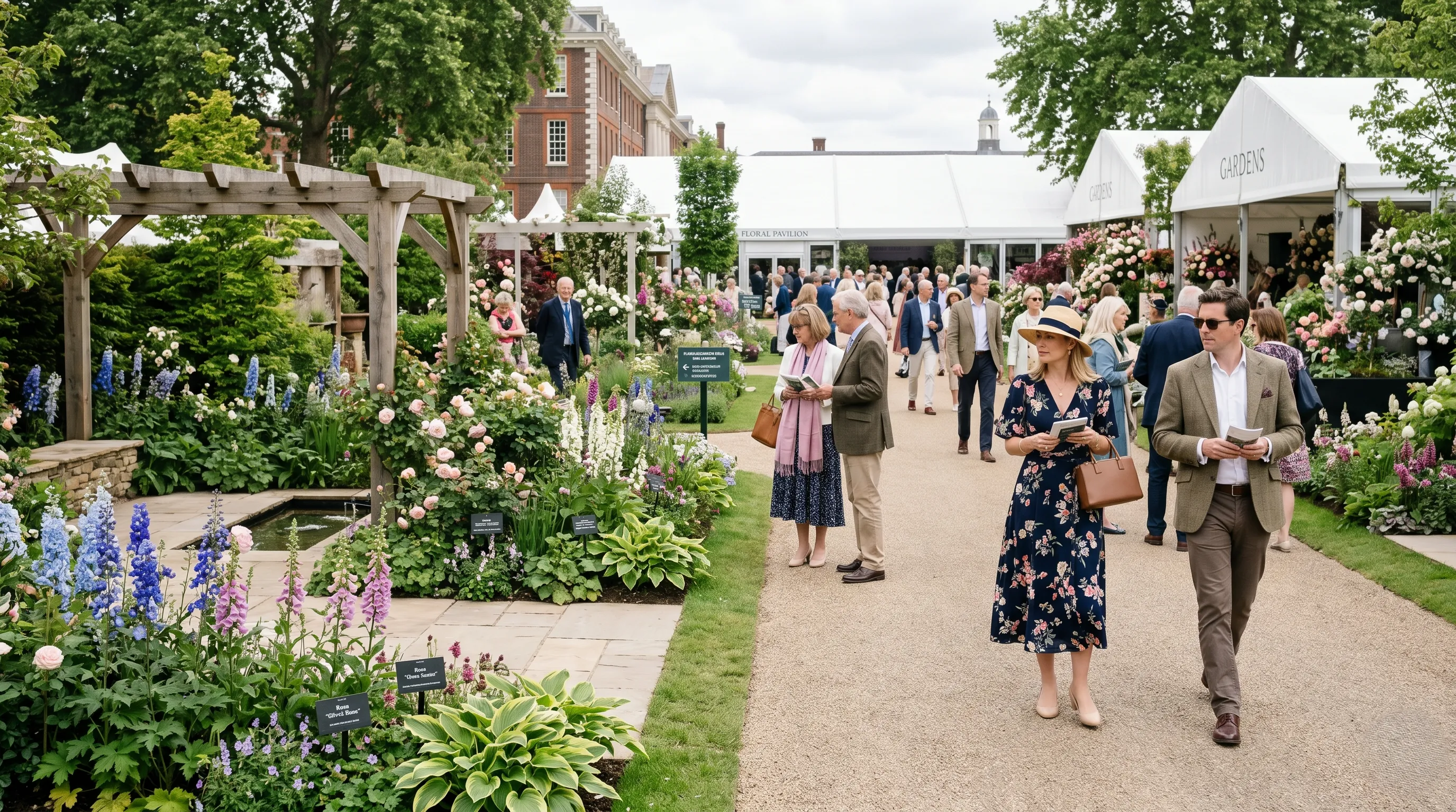 Luxury chauffeur arrival for RHS Chelsea Flower Show